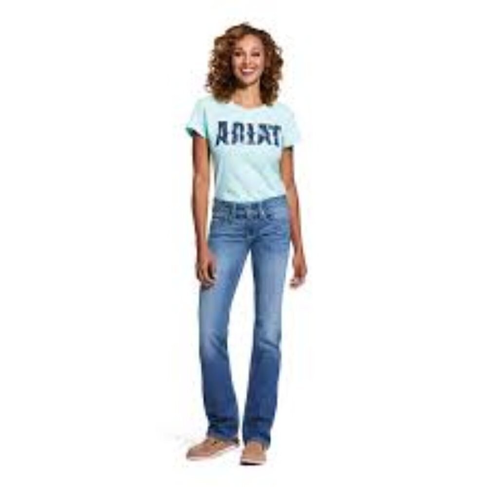Ariat R.E.A.L Mid Rise Stretch Tulip Stackable Straight Leg Jean 27S
